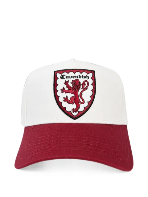 Cavendish logo-patch baseball cap White CAVHAT5029