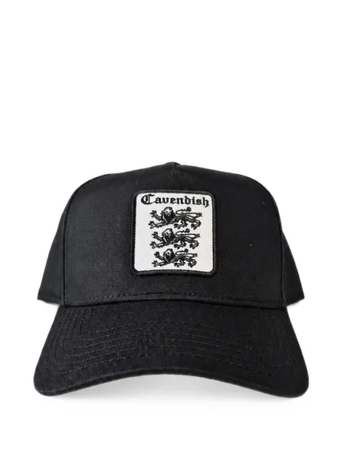 Cavendish logo-patch baseball cap Black CAVHAT5040