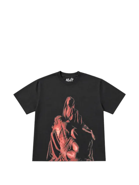 Melt graphic-print T-shirt Black MS5449