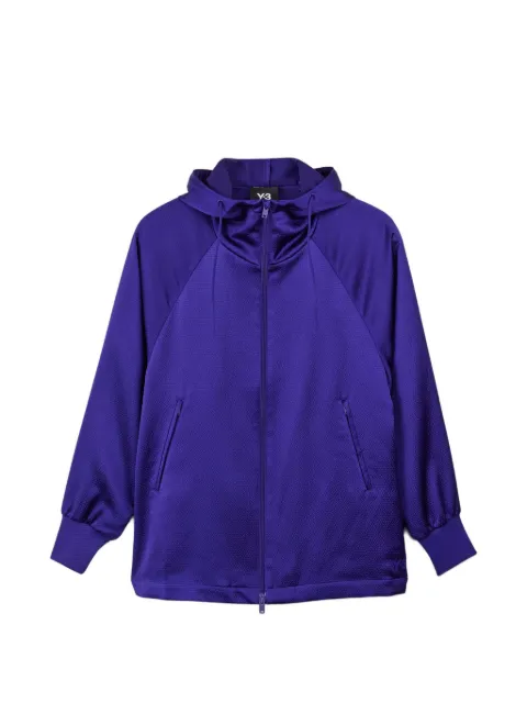 Y-3 hooded raglan-sleeve jacket Purple JE3425