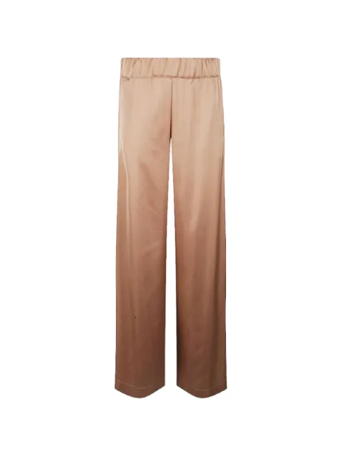 D.Exterior satin-effect palazzo pants Neutrals 606577PHARD