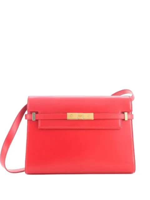 Saint Laurent Pre-Owned Manhattan Leather Medium shoulder bag Red ZXLLV9URNEQHBMI6