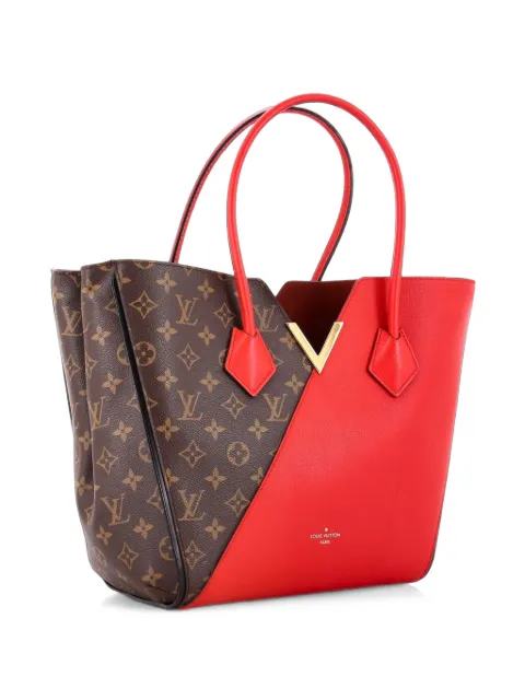 Louis Vuitton Pre-Owned Kimono Handbag Monogram Canvas and Leather MM tote bag Red K6CEIRDT18P4NUCS