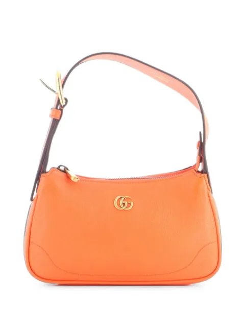 Gucci Pre-Owned Aphrodite Leather Mini shoulder bag Orange L358TA9AP1YVTJVL