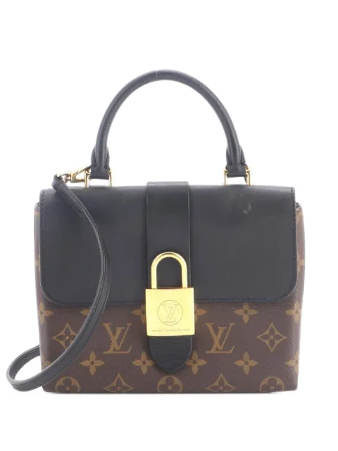 Louis Vuitton Pre-Owned Locky Handbag Monogram Canvas with Leather BB satchel Brown FTFU2KDQ65VNCRY9