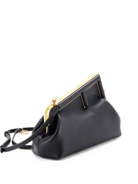 Fendi Pre-Owned First Bag Leather Small clutch bag Black 06HDHECWD2LA1A8N