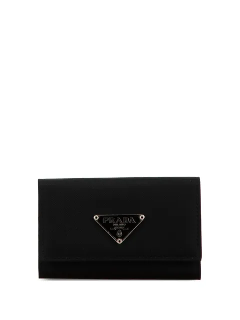 Prada Pre-Owned 2000-2013 Tessuto key holder Black PKQHHOUY57VAD5HF