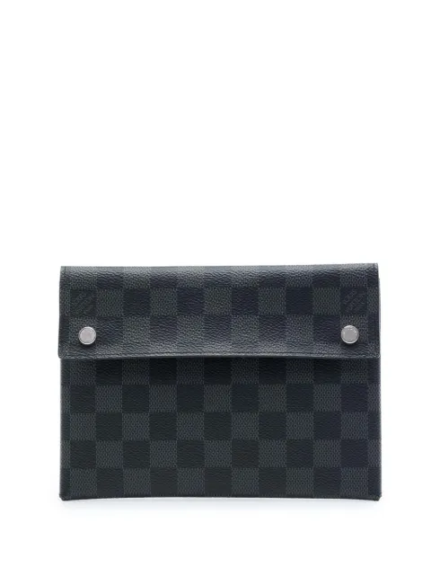 Louis Vuitton Pre-Owned 2019 Damier Graphite Alpha Pochette MM clutch bag Black ZI38TJUVJURTEGCF