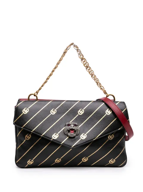 Gucci Pre-Owned 2016-2026 Medium Leather Double Thiara satchel Red RLRAA5UVOQ0GKW9K