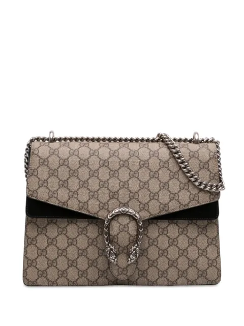 Gucci Pre-Owned 2016-2026 Medium GG Supreme Dionysus shoulder bag Neutrals ON6P4SAWMSD4EUV7