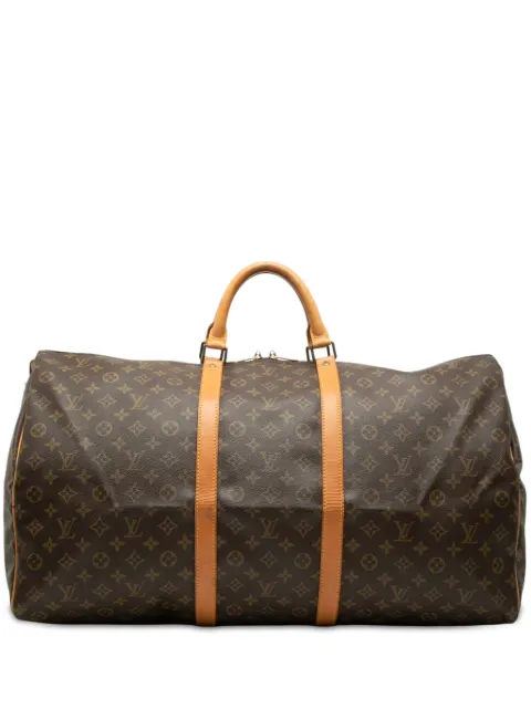 Louis Vuitton Pre-Owned 1990 Monogram Keepall 60 travel bag Brown PAWA9THFOIZIUECY