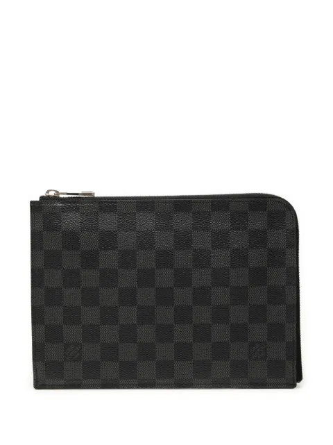 Louis Vuitton Pre-Owned 2017 Damier Graphite Pochette Jour PM clutch bag Black 7MKHHS70HURDJVIL