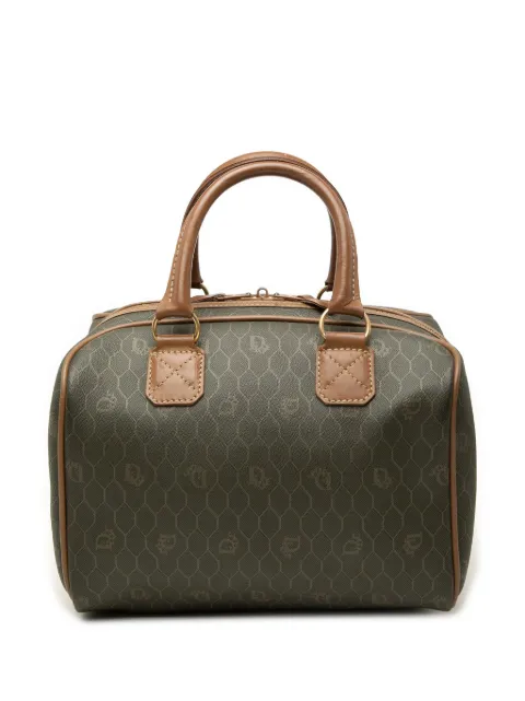 Christian Dior Pre-Owned 20th Century Honeycomb Coated Canvas boston bag Brown SIV4BK1G4LO549OT