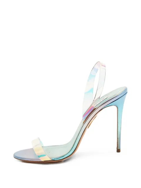 Aquazzura translucent slingback sandals Blue 1413338