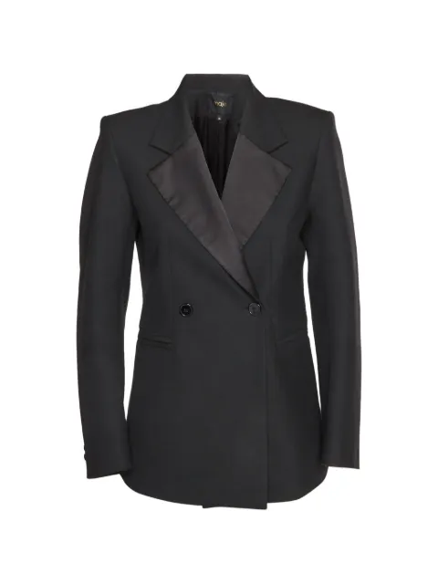 Maje double-breasted gabardine blazer Black 1412503