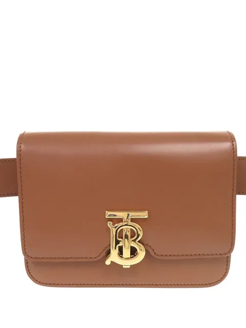 Burberry Pre-Owned 2015-2026 Leather TB belt bag Brown NEEKYZWDPFNAYERV