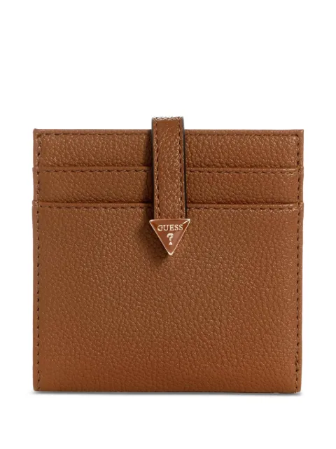 GUESS USA Laurel pebbled card case Brown BG8500152