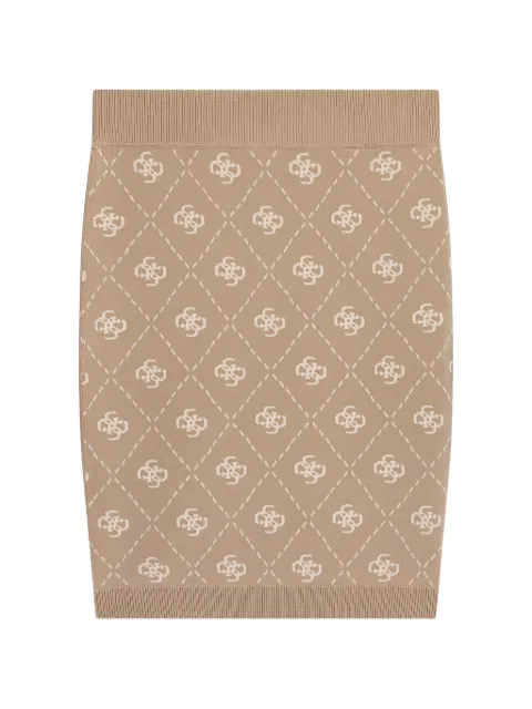 GUESS USA Sarah 4G logo-pattern mini skirt Neutrals W4BD0SZ3JD2