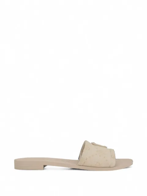 GUESS USA Elysone monogram-pattern sandals Neutrals GWELYSONE