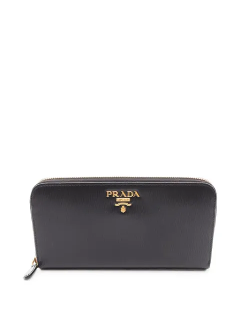 Prada Pre-Owned 2010s zip-around wallet Black 1104116