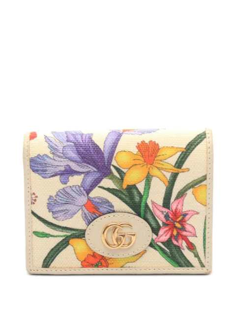 Gucci Pre-Owned 2000s GG Marmont Flora wallet Neutrals 1104511