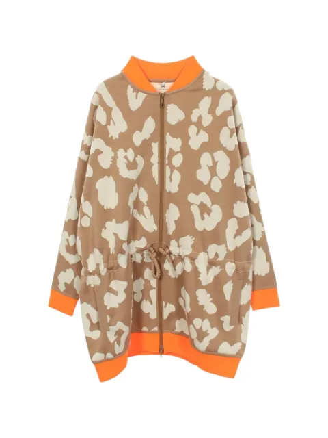 Hermès Pre-Owned 2010s Jungle Love zip-up jacket Brown 1103094