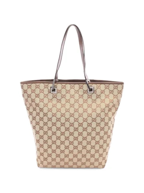 Gucci Pre-Owned 2000s GG canvas tote bag Neutrals 1104520