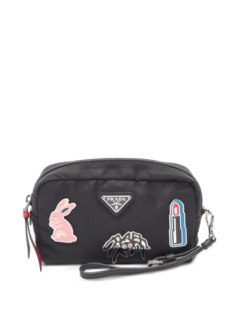 Prada Pre-Owned 2010s Tessuto Smalto pouch Black 1103475