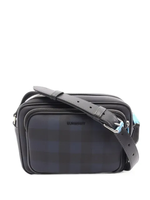 Burberry 2010s Paddy check shoulder bag Blue 1103399