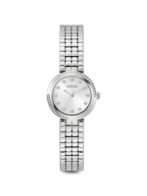 GUESS USA crystal bezel 28mm watch Silver GW0930L5