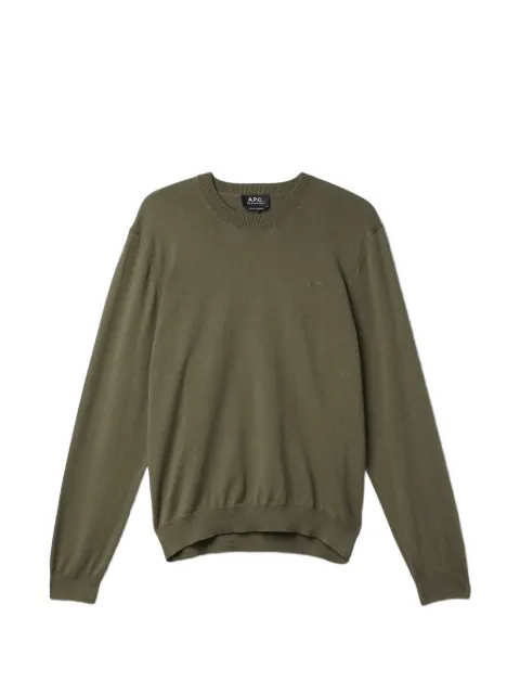 A.P.C. Matt crew-neck sweater Green COHFSH23285