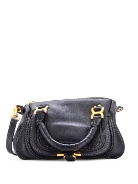 Chloé Pre-Owned Marcie Satchel Leather Baby crossbody bag Black U2N77GSLV3FDYTZ5