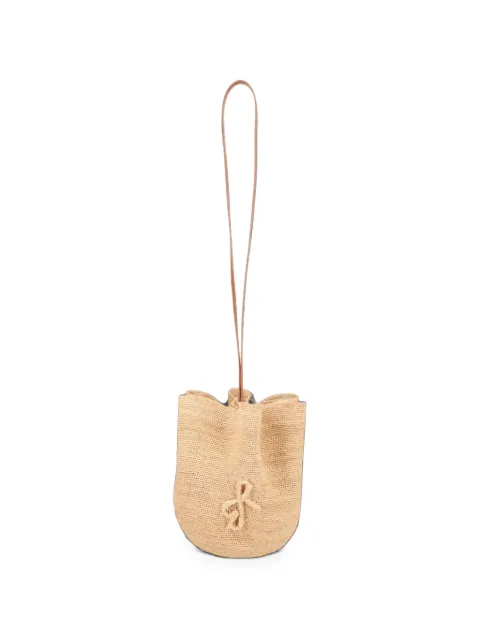 Ruslan Baginskiy HatBag woven-design bucket bag Neutrals BBCT036RAF108LBHRPRB