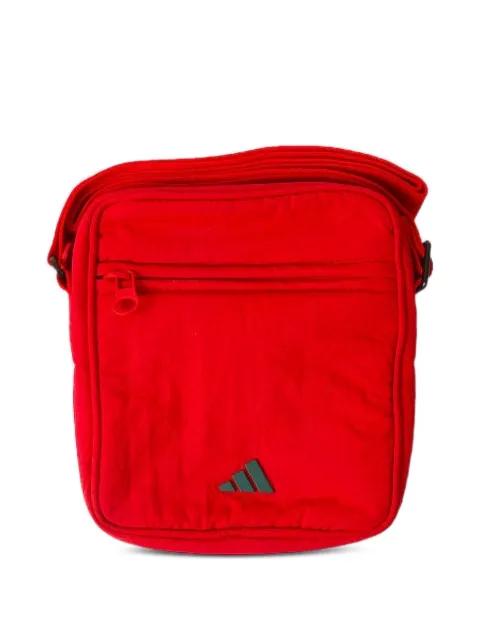 adidas logo-plaque shoulder bag Red KE5717
