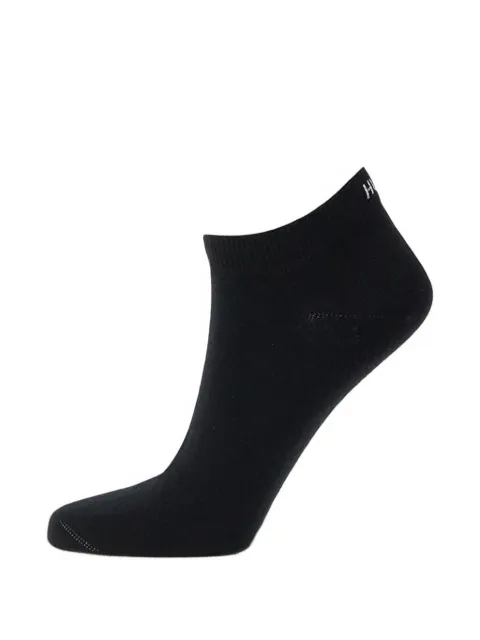 HUGO 6P logo-print ankle socks set (set of six) Black 50516395