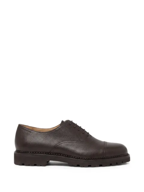 Scarosso Rupert grain-leather Oxford shoes Brown RUPERTOXFOBROCALF