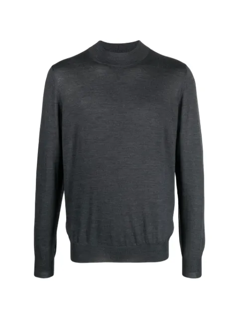 Barba fine-knit mock-neck sweater Grey 1479045554