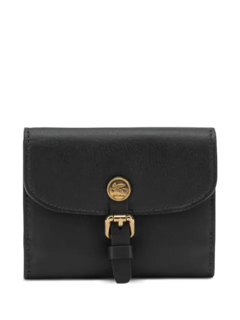 ETRO Pony buckle-detail leather wallet Black WP2D0021AP340