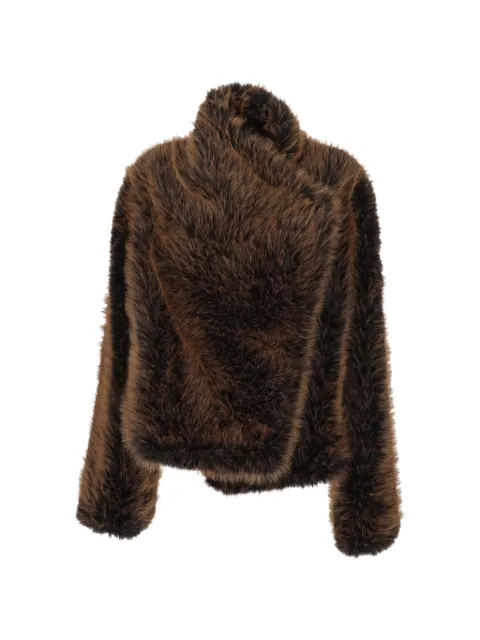 BB Couture faux-fur jacket Brown FW26SU01BLACKBROWN