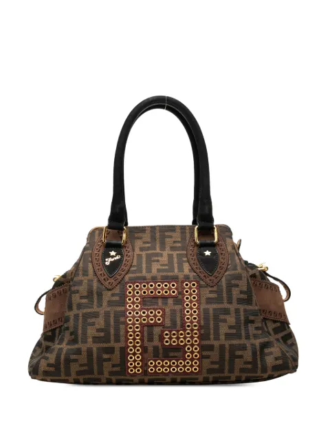Fendi Pre-Owned 2000-2010 Zucca Canvas Grommet Etniko Du Jour tote bag Brown N05GO125MRL4L3EH