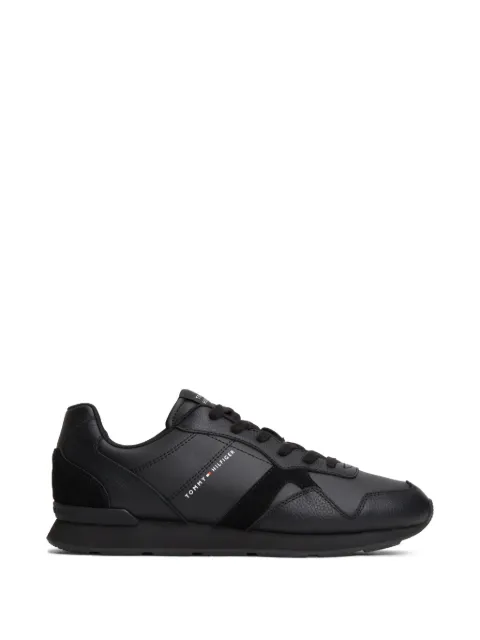 Tommy Hilfiger logo-print panelled low-top sneakers Black FM0FM06002
