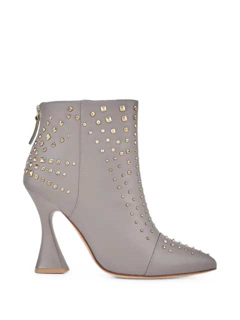 Kat Maconie Samara stud-embellished ankle boots Grey KMFSAM105003