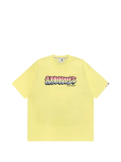 AAPE BY *A BATHING APE® AAPEUNVS graphic-print T-shirt Yellow AAPTEM1964XXR