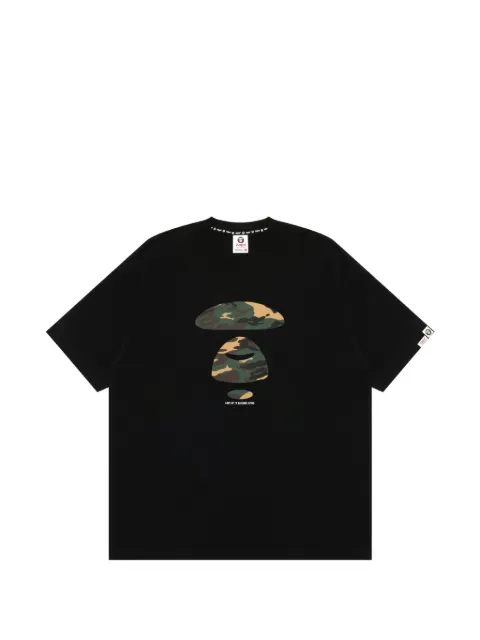AAPE BY *A BATHING APE® AAPEUNVS Moonface T-shirt Black AAPTEM10025XR