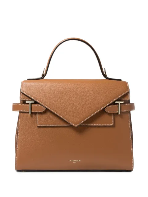 Le Tanneur medium Emilie leather envelope-flap tote bag Brown TEMI1014G05