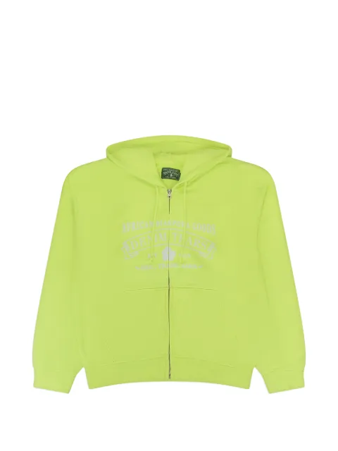 Denim Tears ADG logo-print zip-up hoodie Green DT937