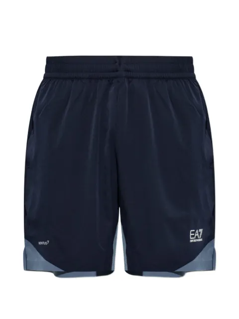 Ea7 Emporio Armani logo-print shorts Blue 7M002494AF13137
