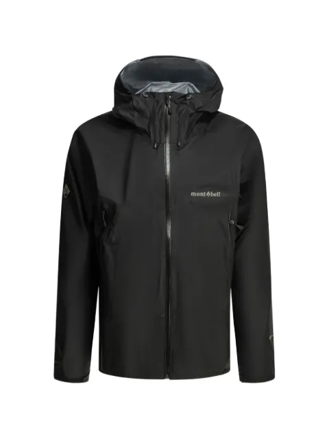Montbell Rain Trekker logo-print hooded jacket Black 2328317