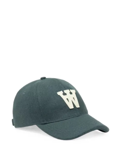 Wood Wood WWEli logo-patch baseball cap Green 30251593