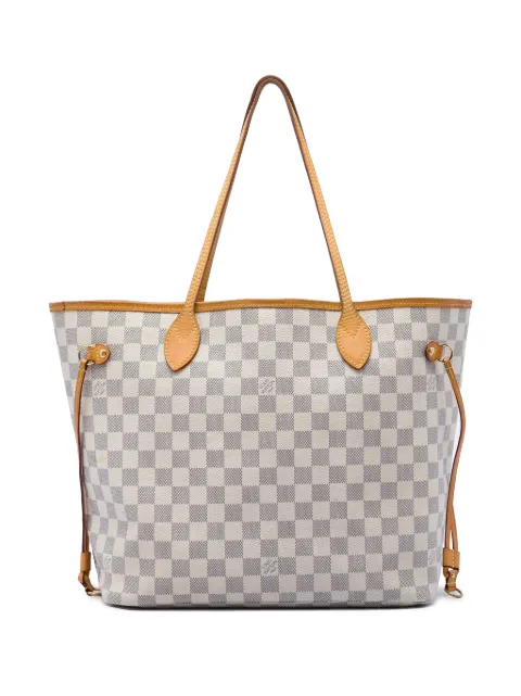 Louis Vuitton Pre-Owned 2014 Damier Azur Neverfull MM tote bag White 16L83IGQPK6IF9H8
